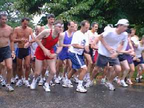 The start of the 3.8 mile race on July 15, 2000